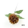 Simulación crisantemo bola pequeña flor falsa rama única diente de león decoración de boda arreglo floral bonsái adornos accesorios decoración del hogar