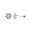 Jiangtai F136 Titânio Swarovski Quatro Garras Redondo Osso da Orelha Unha Transfronteiriço G23 Liga de Titânio Body Piercing Joia Unha de Orelha