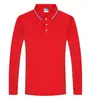 Camisa polo esportiva casual de manga comprida, camisa básica masculina feita sob medida, moletom, top simples fino estampado para outono e inverno, corporativo