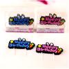 Velas de Letras de Cumpleaños Creativas en Inglés Nuevas Velas de Placa de Letras Creativas para Decoración de Pastel Coloridas de Dibujos Animados