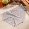 Novo laço japonês sexy de renda com bolinhas lingerie feminina de seda gelada cintura baixa entrepernas de algodão respirável calcinhas femininas