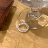 Anillo liso elegante y minimalista para el dedo índice, popular entre las influencers femeninas, anillo hueco de lujo ligero, anillo de lazo de estilo coreano de nicho