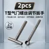 Juego de 2 Piezas de Llave de Ajuste de Tornillo de Válvula Tipo T Herramientas de Reparación de Motocicletas Llave de Tornillo de Válvula Fábrica