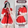 Divertido manto vermelho natal roupas temáticas femininas ano novo robe terno vestido cos coelho empregada vestido