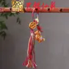 Colgante de Borla Caballo del Zodiaco Yuanbao Pintado Sándalo Morado Año del Caballo Colgante de Llavero Arte Ming Xian Yuan Sándalo Caballo Cadena para Teléfono