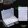 Caja de plástico transparente para accesorios de somier, caja de almacenamiento para piezas de baterías, caja de clasificación de herramientas