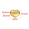 Cuentas Pulidas Huecas en Forma de Corazón, Cuentas Sueltas, Cuentas Barrocas, Accesorios de Acero Inoxidable, Materiales para DIY de Collares y Pulseras, Cuentas con Agujero Pasante