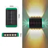 Nueva Lámpara de Pared Luminosa Solar para Exteriores, Jardín, Patio, Decorativa para el Hogar, Lámpara de Pared para Atmósfera Exterior, Iluminación