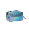 Ins Bolsa Cosmética Cuadrada de PU Láser Coreana de Mano Impermeable Bolsa de Lavado Colorida de Cuero Jelly Bolsa Láser Personalizada