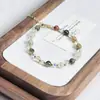 Nuevo Collar de Cristal Natural con Cuentas Estilo Chino, Cadena Exquisita de Piedra Natural de Cristal de Colores para Clavícula, Regalo para Mejor Amiga, Cadena para Suéter