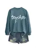 Amazon eBay sitio independiente moda casual simple versátil mujer estilo tech otoño e invierno cuello redondo manga larga sudadera
