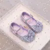 Zapatos de Cristal de Princesa para Niña Zapatos Infantiles de Suela Blanda 2026 Nuevos Zapatos Formales de Una Sola Pieza Primavera Verano Zapatos de Piel Zapatos de Piel de Princesa para Niña