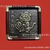 Nuevo Adorno de Escritorio de Oro Puro 999 Zodiaco Pintura Frotada de Bronce Marco de Fotos Adorno Regalo de Empresa Se Puede Enviar Directamente