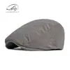 Gorra de Pato Minimalista de Color Sólido Estilo Japonés para Hombres, Gorras de Primavera y Otoño al por Mayor, Boina Retro Británica de Pana para Mujeres