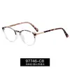 97746 Moda Europea y Americana Nuevo Marco Redondo Gafas Anti Luz Azul Ultra-Ligeras Marco de Gafas Tr90 Miopía Se Puede Equipar con Grados