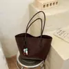 Cross2026 Nuevas Bolsas Tejidas Más Vendidas Gran Capacidad Casual Simple para Mujer Estilo Coreano Bolso Tote de Hombro Único