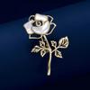 Broche de rosa do pequeno príncipe, corpete feminino de imitação de concha requintado de alta qualidade, broche de design de nicho, acessórios de terno