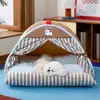 Casa para perro, tienda de campaña cálida de invierno, cama para mascotas para todas las estaciones, casa de lujo estilo villa, proporciona una sensación de seguridad, cama para dormir para gatos, venta al por mayor para ventas transfronterizas