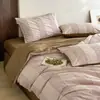 2026 Novo Estilo Ins Fresco e Simples Jacquard Waffle Lavado em Alta Temperatura Algodão 100% Algodão Lavado Conjunto de Quatro Peças - Série de Tecidos
