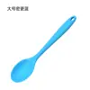 Venta al por mayor del fabricante cuchara pequeña de silicona cuchara densa cuchara para ensalada utensilio de cocina de silicona Amazon transfronterizo