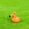 Micro Paisagem Criativa Cor Sólida Coroa Flamingo Tamanho Médio Resina Acessórios Decorações Artesanais DIY Fofo Pequenos Enfeites