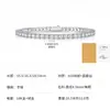 Pulsera de tenis de moissanita de plata S925 para mujer, estilo nuevo, pulsera unisex chapada en oro y plata, artículo más vendido para ventas transfronterizas, en stock