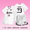 Uniforme de baloncesto de manga corta para estudiantes masculinos y femeninos, uniforme de competición deportiva de verano, camiseta de entrenamiento de dos piezas falsa para niños, personalizada