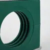 Abrazadera de plástico ligera para tubería, agujero único, placa base soldada galvanizada, abrazadera para tubería de aceite hidráulico marino para tubería de acero, Cable