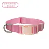 Atacado do Fabricante Coleira para Gato e Cachorro Nylon Anti-Estrangulamento Ajustável Coleira para Animal de Estimação Fivela Multicor Cordão de Tração Macio