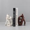 Adornos modernos minimalistas de figuras de tiempo modelo de habitación sala de estar porche mueble de TV arte para el hogar atuendo suave una generación de cabello
