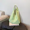 Bolso de Hombro Literario Estilo Bosque 2025 Nuevo Gran Capacidad Cuadros Florales Lona de Viaje Bolso de Axila