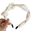 Diadema de Malla con Tela de Perlas Incrustadas de Diamantes, Super Hada, Sencilla, Moderna, Versátil, Lujo Ligero, de Alta Gama, Accesorios para el Cabello Frescos y Dulces para Mujeres
