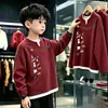 Camisa Pulóver de Manga Larga de Waffle para Bebé Niño, Estilo Nuevo Otoño 2026, Elegante Camiseta Base tipo Dos Piezas Falsas