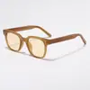 Gafas de Sol con Montura Negra para Mujer, Verano Estilo Coreano Modernas de Gama Alta Ins Color Rubor Protección UV Gafas de Sol Polarizadas Tac para Hombre