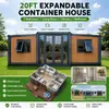 Casa plegable pequeña de 666 cm, doble ala, 700 mm de ancho, expandible, desmontable, estilo contenedor móvil, fabricante de exportación