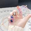Moda coreana Anti-azul luz óculos armação 2023 novos homens e mulheres arte estudante óculos maré pode ser equipado com miopia atacado