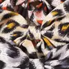 Tejido de Satén Brillante Europeo y Americano Transfronterizo Pinza para el Cabello de Lazo Estampado de Leopardo Pinza de Una Sola Palabra Pinza de Resorte Accesorios para el Cabello de Mujer Venta al por Mayor