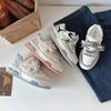 Beier 2024 nuevos zapatos blancos primavera y otoño zapatos de suela gruesa populares versátiles casual diseño nicho espiga de trigo Deportes