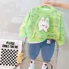 Coreano Nuevo Primavera Manga Larga Dibujos Animados Estampado Animal Dos Piezas Conjunto Bebé Hombres y Mujeres Elegante Moda Traje Deportivo Tendencia
