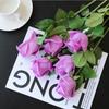 Sensação de Luxo Flor Artificial Rosa Única Dia dos Namorados Buquê de Rosas Casamento Decoração de Casa Flor