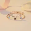Directo de fábrica 100 idiomas Te amo proyección un ciervo con tu pulsera Versión coreana de joyería de regalo de cumpleaños simple