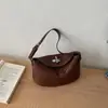 2026 Nova Bolsa Tecida Estilo Coreano Fashionável Retrô Design de Nicho com Acabamento de Luxo, Bolsa Simples de Ombro Transversal