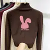 Ropa Nueva de Otoño e Invierno para Niñas, Camiseta Base de Manga Larga para Niños con Cuello Semi-Alto y Borde de Oreja de Felpa, Top Elegante para Llevar por Debajo