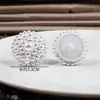 Botões de Pérola Bordados à Mão, Botões Decorativos de Lã com Pele Modernos, Pequenos Botões Perolados Perfumados