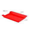 Bandeja comercial rectangular de plástico con forma de cuerda para autoservicio, ideal para exhibir en tiendas y seleccionar platos.