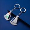 Chaveiro de Vela Colorido com Gotejamento de Óleo, Pingente de Chave Esportivo de Vela para Praia, Modelo Mais Vendido Comemorativo de Verão Transfronteiriço