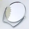 Espejo de maquillaje transfronterizo, espejo de mesa de pie color cromo, espejo de alta definición de doble cara, espejo de tocador de escritorio para dormitorio de estudiante, en stock