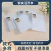 Carpeta Cuaderno de Hojas Sueltas Simple Desmontable Bloc de Notas para Estudiantes A5 Línea Horizontal Cuaderno de Espiral Cuadrículas Cuadrículas Cuaderno
