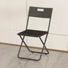 Silla Plegable de Plástico, Silla para Uso Doméstico con Respaldo, Silla Popular para Fotos, Silla de Comedor para Dormitorio, Silla Plegable para Oficina de Conferencias, Taburete Plegable para Exteriores