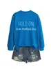 Espere um Pouco Deixe-me Pensar Demais Sudadora Feminina Casual Versátil Confortável para Outono e Inverno Amazon Ebay Independente
